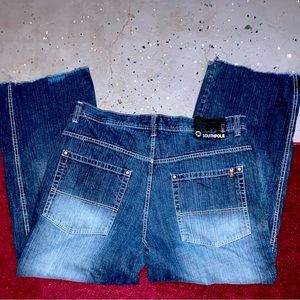 rare classic blue southpole baggy jeans